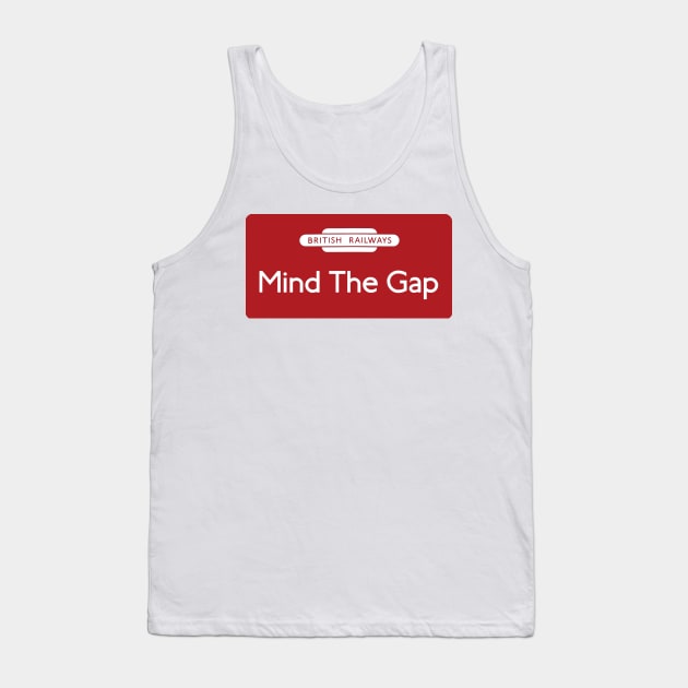 Mind The Gap Tank Top by Random Railways